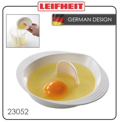 Egg Yolk Separator LEIFHEIT Easy Cooking Sieve Plastic Kitchen Gadget White - Image 1 of 4