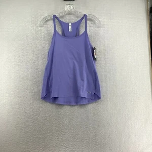 Under Armour Womens Heat Gear Racer Back Stretchable Running Purple Tank Size SM - Picture 1 of 6
