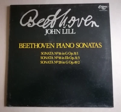 BEETHOVEN Piano Sonatas N° 16, 18, 20 / JOHN LILL LP 1977 UK ENIGMA VAR 1003 - Photo 1/2