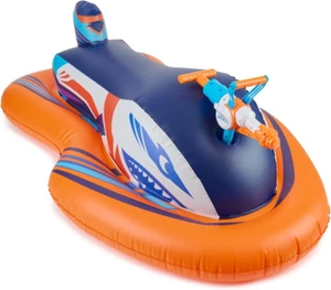 Aufblasbarer Super Soaker Ride-On Pool Float Racer Shark mit Mega Wasserblaster - Bild 1 von 11
