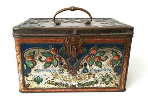 Fábrica de confitería imperial de la Rusia 1900 БЕЛЬФОРЪ caja de lata caramelo caramelo - Imagen 1 de 8