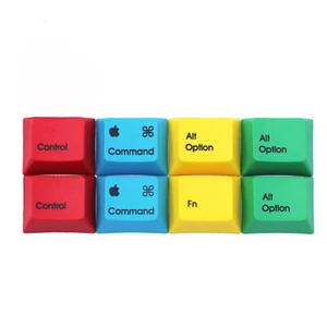 Dye-subbed Colorful PBT Modifiers RGBY CMYK Replacement Mac option Keycaps - Picture 1 of 2