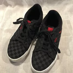 Vans Checkerboard OTW Zapatos Juveniles Talla 5 Negro Parte Superior Baja Zapatilla Retro Tiempos Rápidos - Imagen 1 de 12