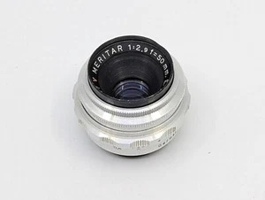 E. Ludwig Meritar 50mm 1: 2. 9 Red V Lens, Brushed Aluminum - Picture 1 of 7