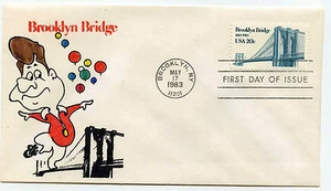 2041 Brooklyn Bridge, Animated by Ellis, FDC - Picture 1 of 1