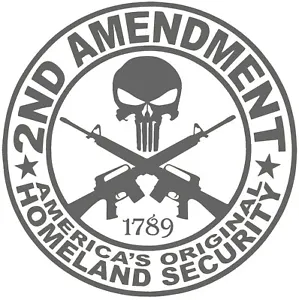 2A Sticker - Bill of Rights 2nd Amendment Decal - Choose Color and Size - Picture 1 of 23