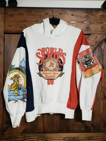 1988 Oakland Athletics American League Champions World Series Graphic Hoodie NEW Cover