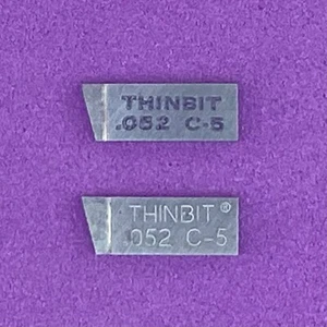 2pc KAISER THINBIT .052” Carbide Grooving Inserts; C-5🎯Machinist - Picture 1 of 3