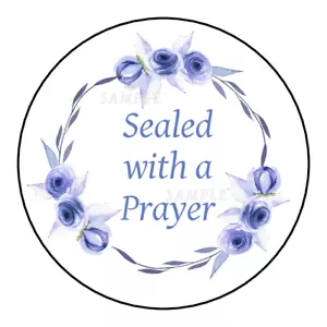 30 Sealed with a blessing stickers labels tags envelope seals - Picture 1 of 2