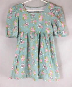 Disney Aristocats Marie With Roses Design Short Sleeve Dress Girls Size M 8 - Picture 1 of 5