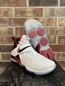 New 11 Nike LeBron 14 XIV Flip the Switch White Black Red 2017 852405-103 Men - Picture 1 of 12