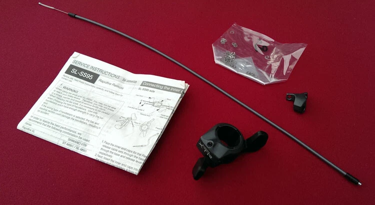 Shimano XTR SL-SS95 Barend-Shifter, 9 velocità, incl. treno/custodia esterna, retrò, NOS, NUOVO