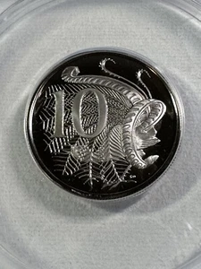 1971 Australia 10 Cents Proof Graded PR 69 DCAM by ANACS Low Mintage - Picture 1 of 4