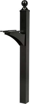 Architectural Mailboxes - Landover - Aluminum Mailbox Post - Black - Image 1 of 4