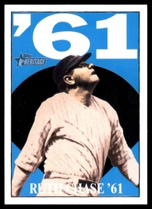2010 Topps Heritage Ruth Chase 61 #BR1 Babe Ruth Yankees - Picture 1 of 2