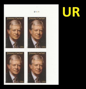 US 6043a Jimmy Carter imperf NDC plate block 4 UR MNH 2025 - Picture 1 of 1