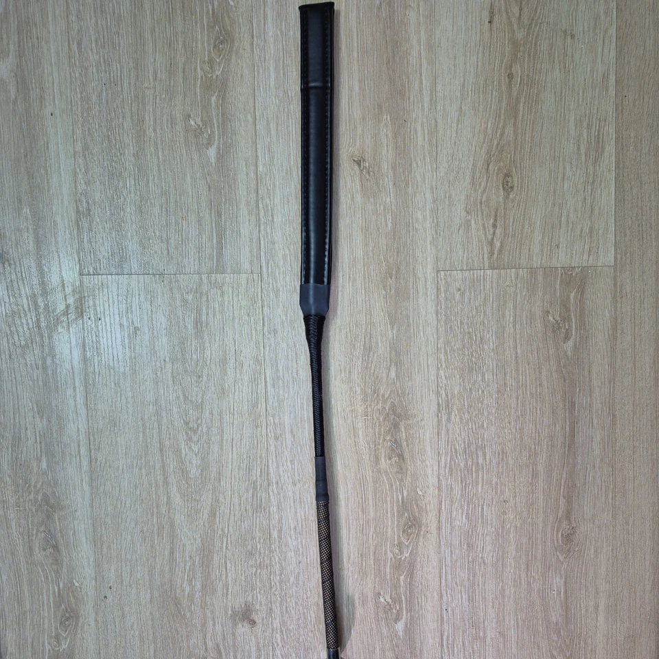 Fleck Jockey Bat With Nickel Cap & Nylon Weave BS Legal Event Bat Black 50/60/70 - Image 1 of 4
