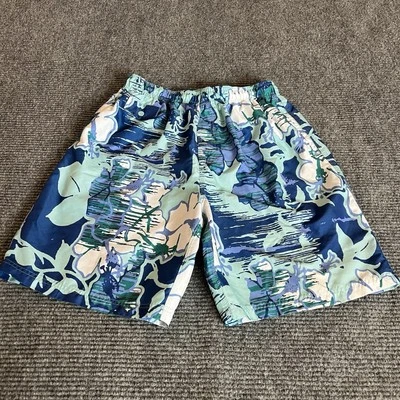 Nat Nast Swim Shorts Mens Size Large Hawaiian Blue Floral Mesh Lined - Image 1 of 4
