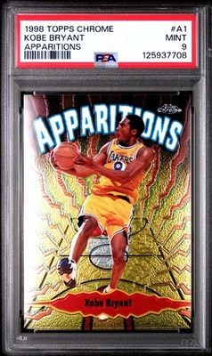 1998-99 Topps Chrome Apparitions Коби Брайант #A1 PSA 9 как новая - Изображение 1 из 3