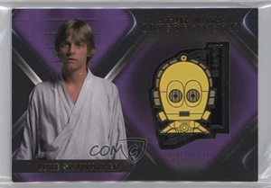 2021 Topps Star Wars Masterwork Character Medallions Purple 31/50 Luke Skywalker - Picture 1 of 3