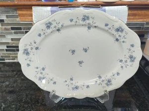 NUEVO SIN USAR Guirnalda Azul 13" PLATO PARA SERVIR OVALADO por Johann Havilland - Imagen 1 de 5