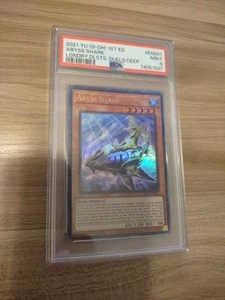 Yugioh Tcg Abyss Shark Psa9 Legendary Duelists Duels from the Deep Graded Card  - Picture 1 of 5