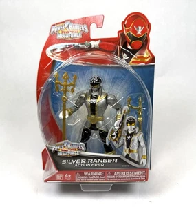 Silver Ranger Power Rangers Super Megaforce 5" Action Figure New 2014 Bandai - Picture 1 of 2