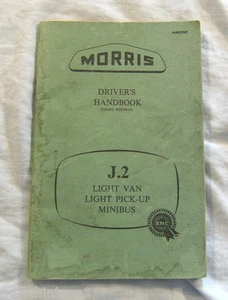 GLOVEBOX  MANUAL - MORRIS J.2 LIGHT VAN, LIGHT PICK-UP, MINIBUS 1957 - Picture 1 of 3