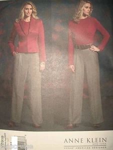Miss MP Vogue 2919 Anne Klein New York UNCUT Pattern Jacket Pants Size 6-8-10-12 - Picture 1 of 4