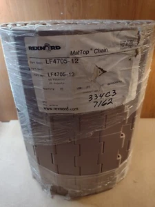 Catena/cintura trasportatore superiore solido 10' Rexnord, LF4705-12, larga 12 - Foto 1 di 3