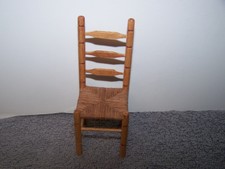 1:12 Dollhouse Miniature Vintage Artisan Robert Dougherty Caned Seat Chair  