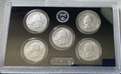 2017 S Enhanced Uncirculated US Mint Set ATB Quarters only with Box & COA Nice $ - Image 1 of 4