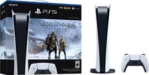 Sony PS5 Digital Edition Console God of War Ragnarök Bundle - White - Picture 1 of 5