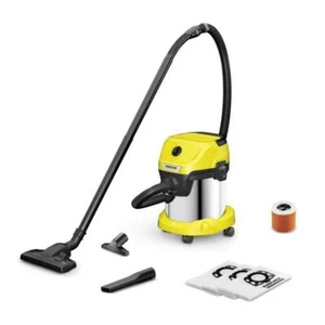 Kärcher WD 3 S 15 L Aspiratore a cilindro Secco e bagnato 1000 W Sacchetto per l - Foto 1 di 1