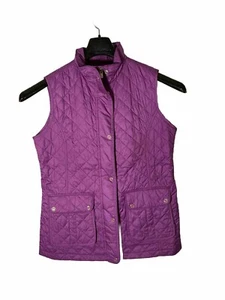 Peter Millar Women Size M Quilted Golf Tunic Vest-Full Zip-Pockets-Lined-Purple - Picture 1 of 6