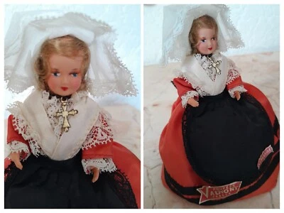 POUPEE VALMONT PETITCOLLIN CELLULOÏD 130 LIMOUSINE FRANCE HT 17 cm BARBICHET - Photo 1/4