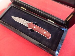 Buck mint in glass display limited edition DAMASCUS full tang knife