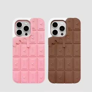 Custodia telefono cioccolato fuso 3D design caramelle antiurto per iPhone Samsung - Foto 1 di 13