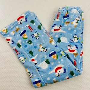 NWT Iscream Plush Pants Girls Large 14 Snow Way Pajamas Lounge Pockets - Picture 1 of 5