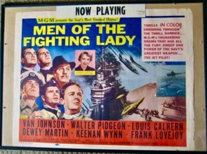 VINTAGE ORIGINAL 1954 "MEN OF THE FIGHTING LADY" HALBES BLATT FILMPLAKAT - Bild 1 von 1