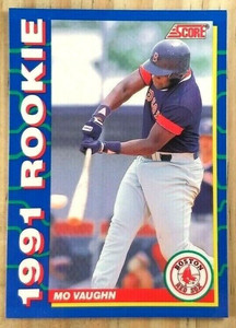 1991 SCORE ROOKIES MO VAUGHN ROOKIE CARD#6 NR-MINT BOSTON RED SOX ANGEL METS