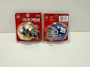 2 NFL Color Chrome Helme, Giants, Saints, Riddell Neu in Verpackung. - Bild 1 von 2
