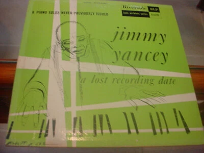 JIMMY YANCEY a lost recording date, nm 10" lp RIVERSIDE 1954 DEEP RED VINYL - Image 1 of 2