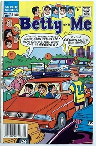 1990 BETTY AND ME #186 VF Newsstand Archie Comics Veronica Riverdale Dan DeCarlo - Picture 1 of 1
