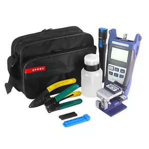 Fiber Optic FTTH Tool Kit FC-6S Fiber Cleaver Optical Power Meter Visual - Picture 1 of 12