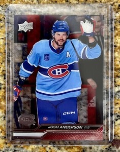 Upper deck 2023-24 Josh Anderson Clear Cut variation