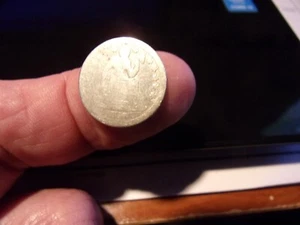 Moneta argento antica US Liberty seduta da collezione - 1856 - indossata - $7 s/h - Foto 1 di 2