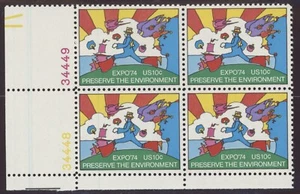 US - 1974 EXPO '74 - SC# 1527- Plate Block of 4 Mint NH OG - Picture 1 of 2