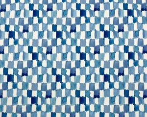 KELLY RIPA APPLAUSE BLUEJAY ABSTRAKTER GEOMETRISCHER DRUCK BAUMWOLLSTOFF VON YARD 54"W - Bild 1 von 6