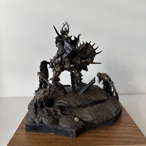 Warhammer Fantasy AOS Slaves to Darkness Chaos Lord on Daemonic Mount diorama - Picture 1 of 24